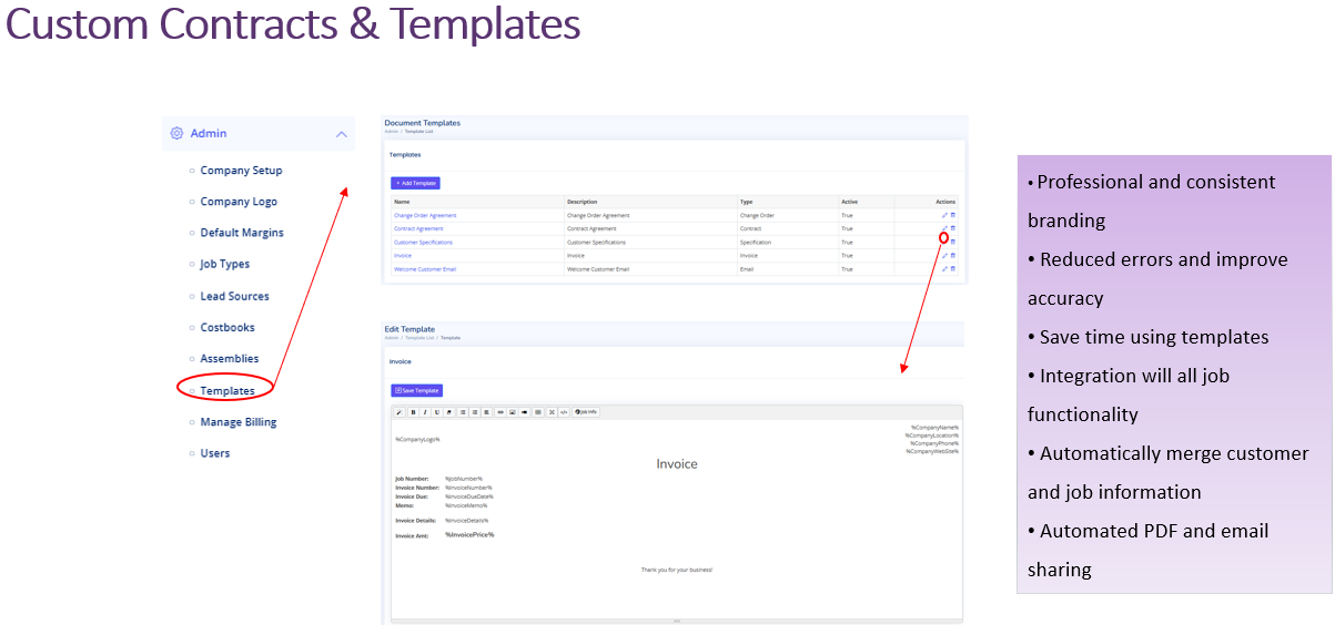 Contracts & Templates